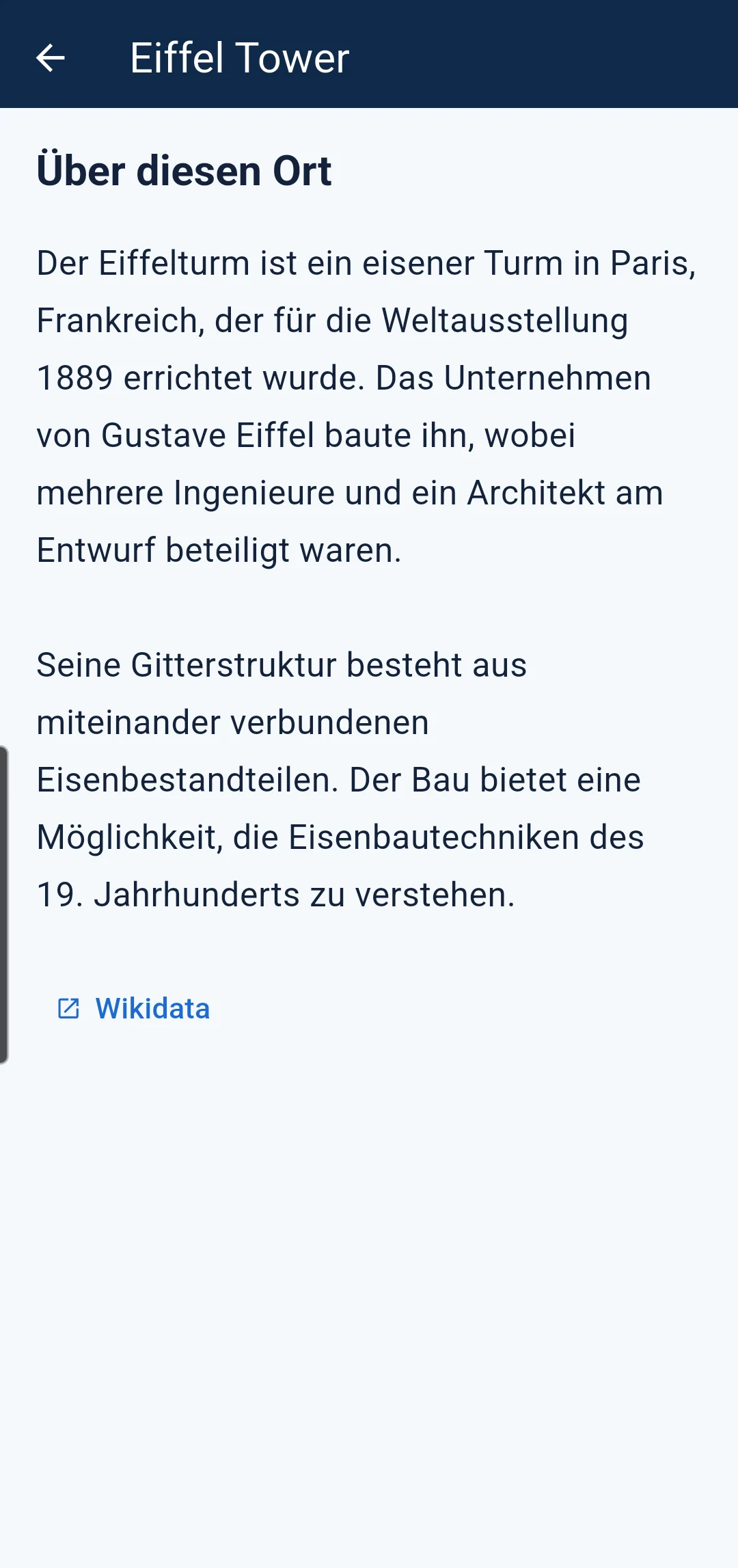 Reisezielbeschreibungen ohne Internet